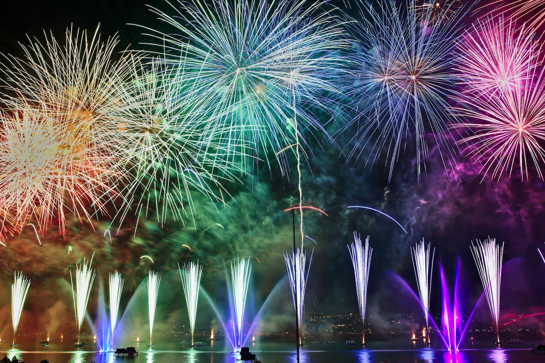 Rainbow Fireworks